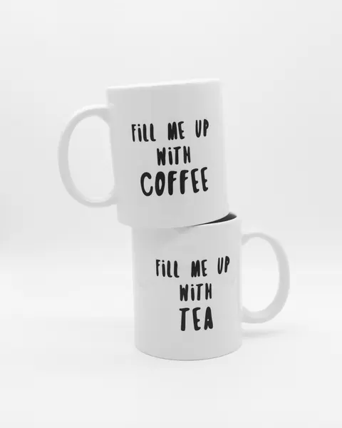 Lot de 2 mugs en céramique
